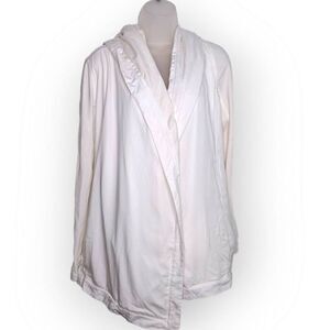 Lululemon Athletica Women's Open Front Hooded Jacket in White size 6